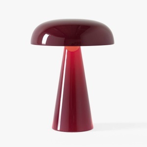 &tradition, Como SC53 Lampe ohne Kabel / LED - Aluminium - H 21 cm - &tradition rot en metall, &TRADITION Akku-Tischleuchte Como SC53, rotbraun