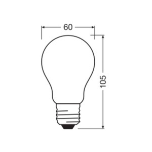 Osram, OSRAM LED Classic, matt, E27, 2,2 W, 470 lm, 4.000 K, A40, OSRAM LED Classic, matt, E27, 2,2 W, 470 lm, 4.000 K, A40