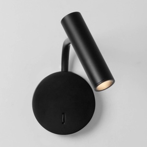 Astro, Astro Enna Wall LED-Wandleuchte schwenkbar schwarz, Wandleuchte Enna LED metall schwarz / Drehbare Leselampe - Schalter - Astro Lighting schwarz en metall