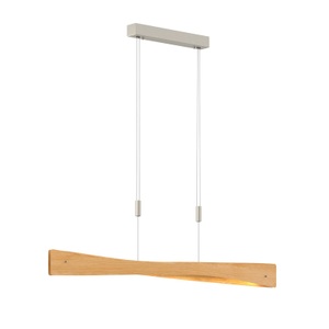 LUCANDE, Lucande Lian LED-Hängelampe, Eichenholz, Quitani LED-Hängeleuchte Lian, Eichenholz
