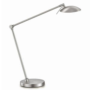 Knapstein, Dimmbare LED-Tischleuchte Beatrice, nickel matt, Dimmbare LED-Tischleuchte Beatrice, nickel matt
