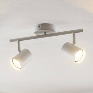 LINDBY, Lindby Deckenleuchte Jorell, weiß matt, 2-flammig, Metall, Lindby Deckenleuchte Jorell, weiß matt, 2-flammig, Metall