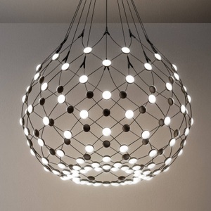 Luceplan, Luceplan Mesh LED-Hängelampe Ø 80cm 3m Abhängung, Luceplan Mesh LED-Hängelampe Ø 80cm 3m Abhängung