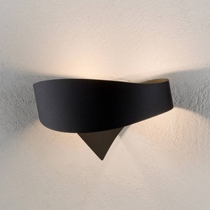 Selene, Schwarze Designer-Wandleuchte Scudo, Schwarze Designer-Wandleuchte Scudo