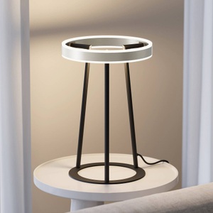 LUCANDE, Lucande Seppe LED-Tischleuchte, nickel, Lucande Seppe LED-Tischleuchte, nickel