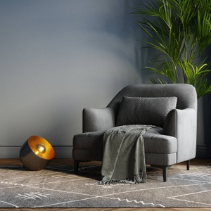 Kare Design, Bodenleuchte Apollon Smooth schwarz rund 28, Bodenleuchte Apollon Smooth schwarz rund 28