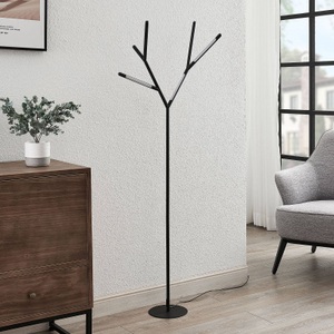 LUCANDE, Lucande Cuerno LED-Stehleuchte in Schwarz-Weiß, 
