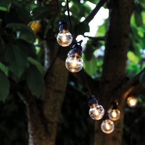 Sirius, LED-Solarlichterkette Lucas Start-Set, klar, Sirius LED-Lichterkette »LED Lichterkette Lucas Solar, klar«, 10 St.-flammig