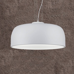 Trio Lighting, Halbschalenförmige Hängeleuchte Baron in Weiß matt, Halbschalenförmige Hängeleuchte Baron in Weiß matt