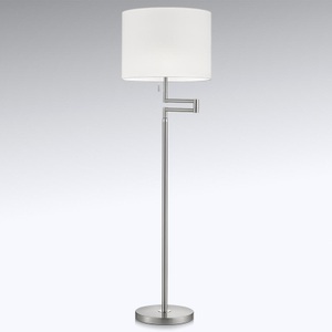 Knapstein, Knapstein - Stehleuchte JOLINE - 43/43/185 cm, Stehleuchte Lilian, LED-Dimmer, nickel matt/chrom