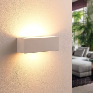 Eckige LED-Wandlampe Tjada aus Gips