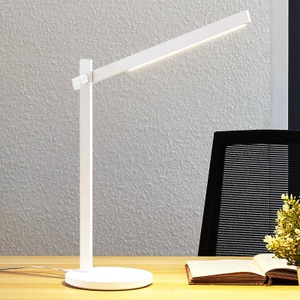 LINDBY, Lindby Loretta LED-Schreibtischlampe, CCT, weiß, Lindby Loretta LED-Schreibtischlampe, CCT, weiß