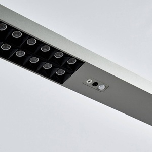 Lampenwelt.com, LED-Büro-Stehlampe Jolinda mit Sensor und Dimmer, LED-Büro-Stehlampe Jolinda Sensor, Dimmer, silber