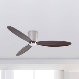 Lorefar (FARO), Deckenventilator Nias ohne Stange, Deckenventilator Nias L DC nickel/Holz dunkel