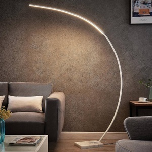 LINDBY, Lindby Kendra LED-Bogenstehleuchte, weiß, Lindby Kendra LED-Bogenstehleuchte, weiß