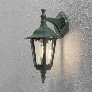 Außenwandleuchte Firenze, hängend, 36cm, grün