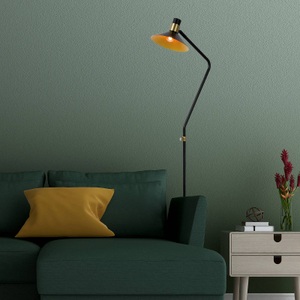 Lucide, Stehlampe Pepijn in Schwarz und Gold, einflammig, Stehlampe Pepijn in Schwarz und Gold, einflammig