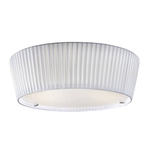 Bover, Bover Plafonet 43 - Stoff-Deckenlampe, Band weiß, Bover Plafonet 43 - Stoff-Deckenlampe, Band weiß