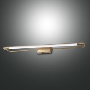 Fabas Luce, LED-Wandleuchte Rapallo, messing, IP44, 80 cm, LED-Wandleuchte Rapallo, messing, IP44, 80 cm