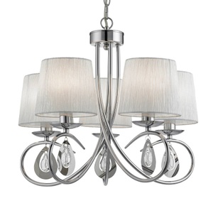 Searchlight, Prächtige Hängeleuchte Angelique 5 fl., Hängeleuchte Angelique 5 fl.