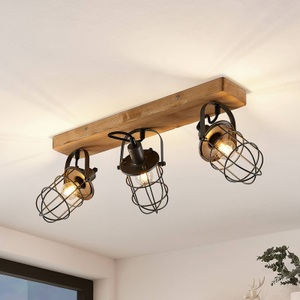 LINDBY, Lindby Serima Deckenlampe mit drei Käfigschirmen, 