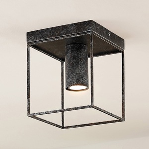 LINDBY, Lindby Disabio Deckenlampe aus Metall, rost, Lindby Disabio Deckenlampe aus Metall, rost