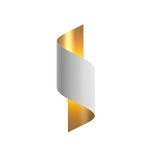 LINDBY, Metall-LED-Wandleuchte Desirio, weiß-gold, Lindby Wandleuchte Desirio, weiß, gold, 24cm, Metall