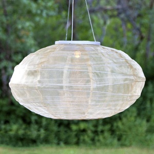 Best Season, LED-Solarleuchte Festival, Ø 35 cm, Star Trading - Solarleuchte FESTIVAL - beige - Kunststoff - 35/35/19 cm