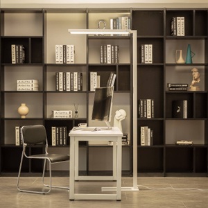 ARCCHIO, Arcchio Finix LED-Stehleuchte weiß 100W dimmbar, Arcchio Finix LED-Stehleuchte weiß 100W dimmbar