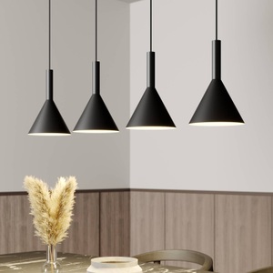 ARCCHIO, Arcchio Tadej Pendellampe, 4-fl., schwarz-weiß, Arcchio Tadej Pendellampe, 4-fl., schwarz-weiß