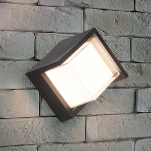 Reality Leuchten, LED-Außenwandleuchte Puno, IP54, eckig, LED-Außenwandleuchte Puno, IP54, eckig