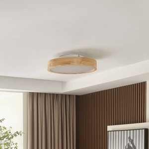 Lindby Milada LED-Deckenleuchte, Holz Eiche
