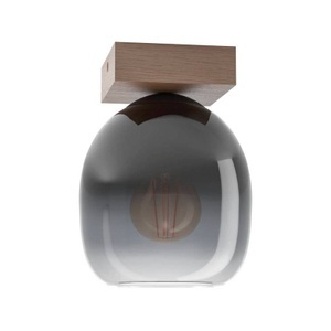 Eglo, EGLO Filago Deckenleuchte aus Rauchglas einflammig, Eglo Deckenlampe Filago