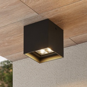 Lindby Eveta LED-Deckenleuchte für außen, eckig