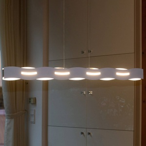 Eco-Light, LED-Hängeleuchte Wave weiß, 