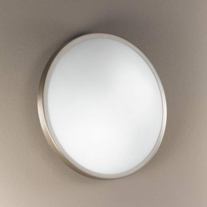 Fabas Luce, PLAZA Decken- und Wandleuchte 21,5cm nickel, 
