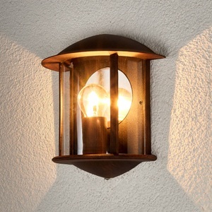 Rostbraune LED Außenwandleuchte Maelis
