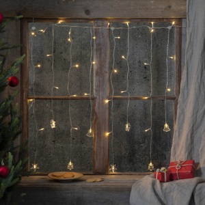 Star Trading, LED-Lichtervorhang Decy mit Weihnachtsmotiven, Star Trading Decy Vorhang Lichterkette 100 cm