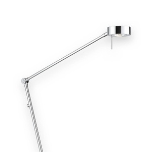 Knapstein, Schlanke LED-Stehleuchte Elegance, 3 Gel., chrom, Dreigelenkige LED-Stehleuchte Elegance, chrom