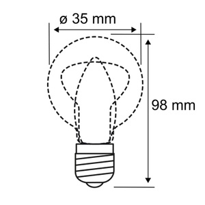 Paulmann, LED-Kerzenlampe E14 4,8W Filament 2.700K dimmbar, Paulmann 28684 LED EEK F (A - G) E14 4.8 W Warmweiß (Ø x H) 35 mm x 98 mm 1 St.