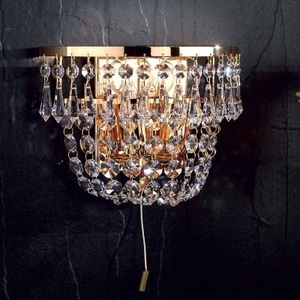 Orion, Goldene Kristallwandleuchte SHERATA, Goldene Kristallwandleuchte SHERATA
