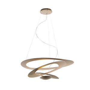 Artemide, Pirce Mini Pendelleuchte LED / Ø 69 cm - Artemide gold en metall, Pendelleuchte Pirce Mini metall gold LED / Ø 69 cm - Artemide gold en metall