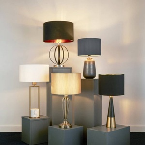 Searchlight, Stehleuchte Orbit, schwarz-gold, Stehleuchte Orbit, schwarz-gold