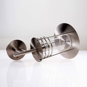 Lampenwelt.com, Edelstahl-Außenwandlampe Miko, 