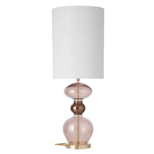 Ebb & Flow, EBB & FLOW Futura Tischlampe Marl white, obsidian, 