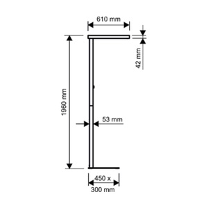 Maul, Maul LED-Stehleuchte, MAULjaval, schwarz, dimmbar, 8258490, Maul MAULjaval 8258490 LED-Standleuchte LED LED fest eingebaut 64 W Schwarz
