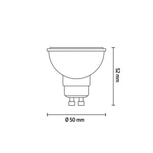 Calex, Smart GU10 LED LED 5W 350 lm 2200-4000K dimmen bis warm, Calex Smart Tuya Wifi LED-Spot GU10 PAR16 5W 350lm 120D - 822-840 Abstimmbares Weiß | RGBW - Dimmbar
