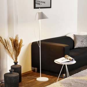 Louis Poulsen, Louis Poulsen Yuh LED-Designer-Stehleuchte, weiß, Stehleuchte Yuh LED metall weiß / H 140 cm - Louis Poulsen weiß en metall