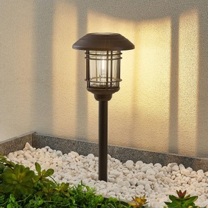 LINDBY, Lindby Tyrell LED-Solarleuchte, Aluminium, schwarz, 