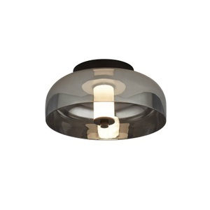 Searchlight, LED-Deckenleuchte Frisbee mit Glasschirm, LED-Deckenleuchte Frisbee mit Glasschirm